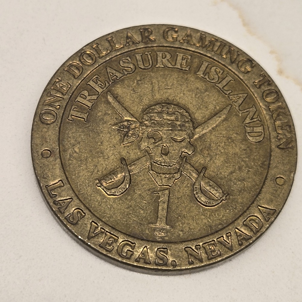 Treasure Island Casino‎ One Dollar Gaming Token Las Vegas Nevada